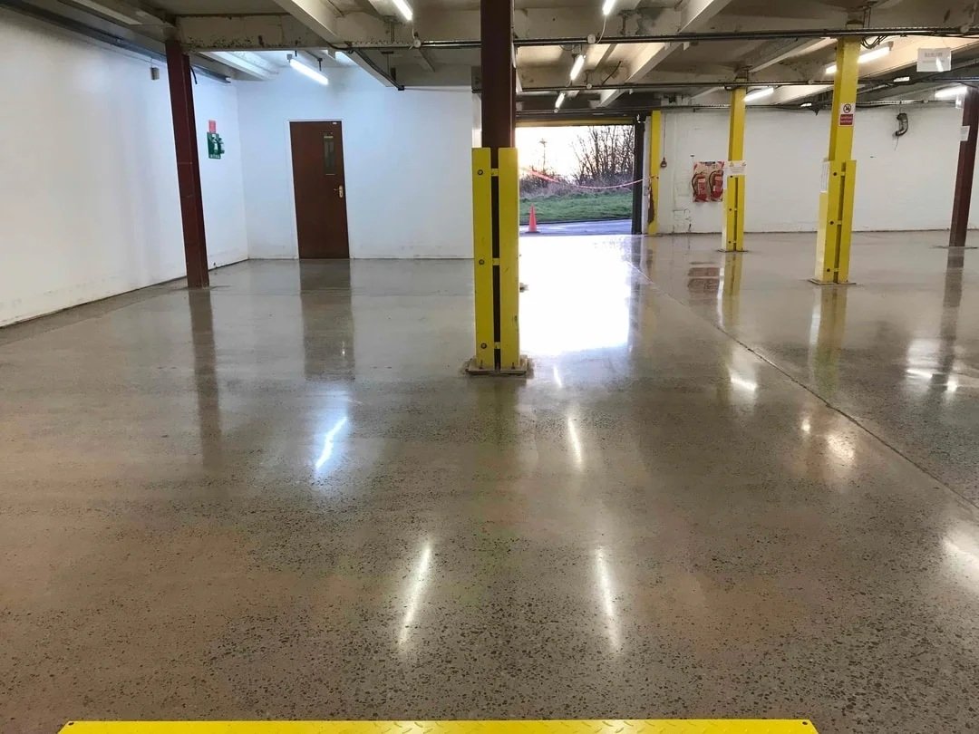After - polished concrete overlay