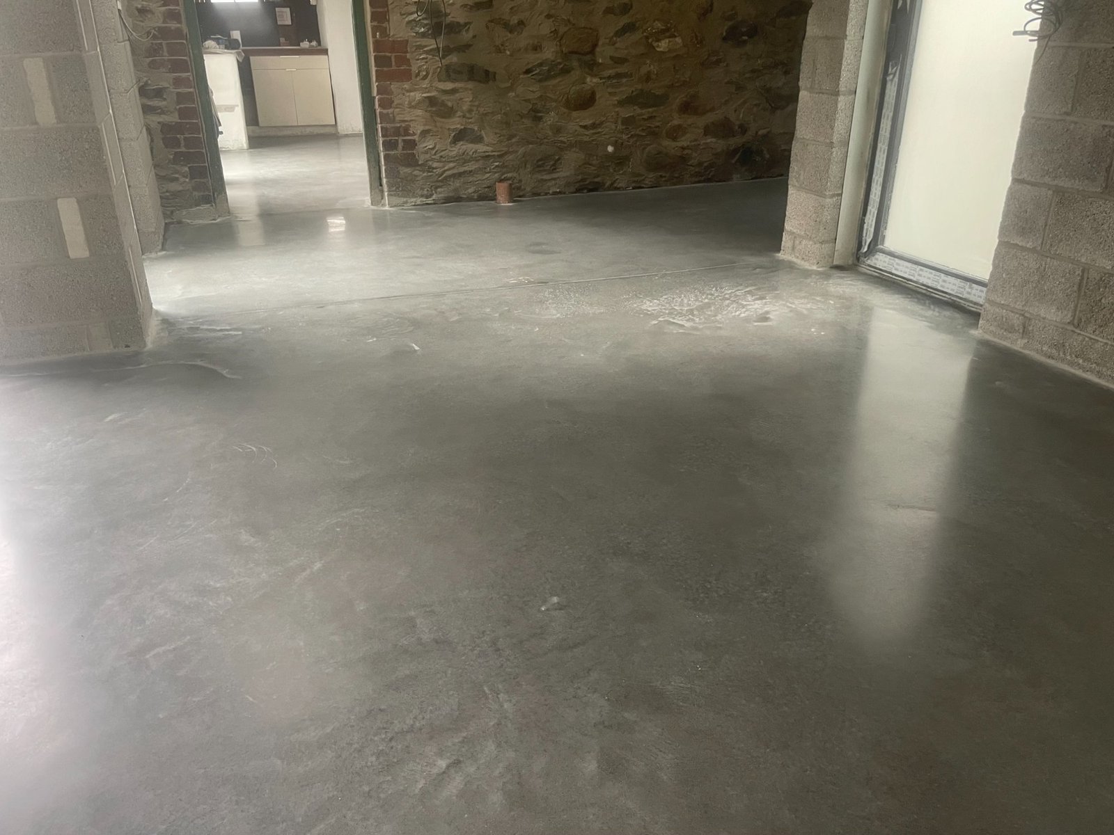 Mid Grey Low Sheen polished concrete