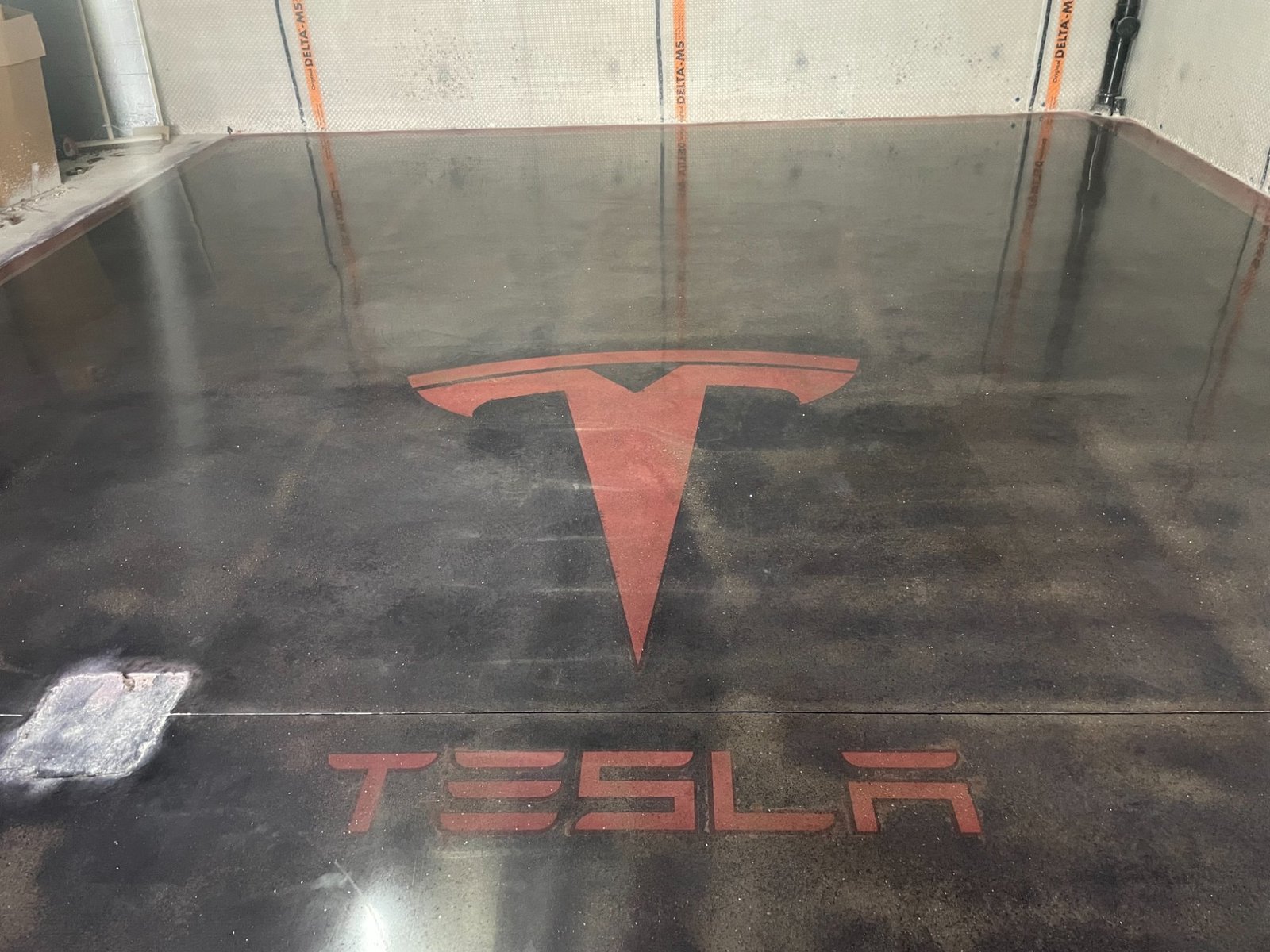 Tesla custom stained logo high gloss